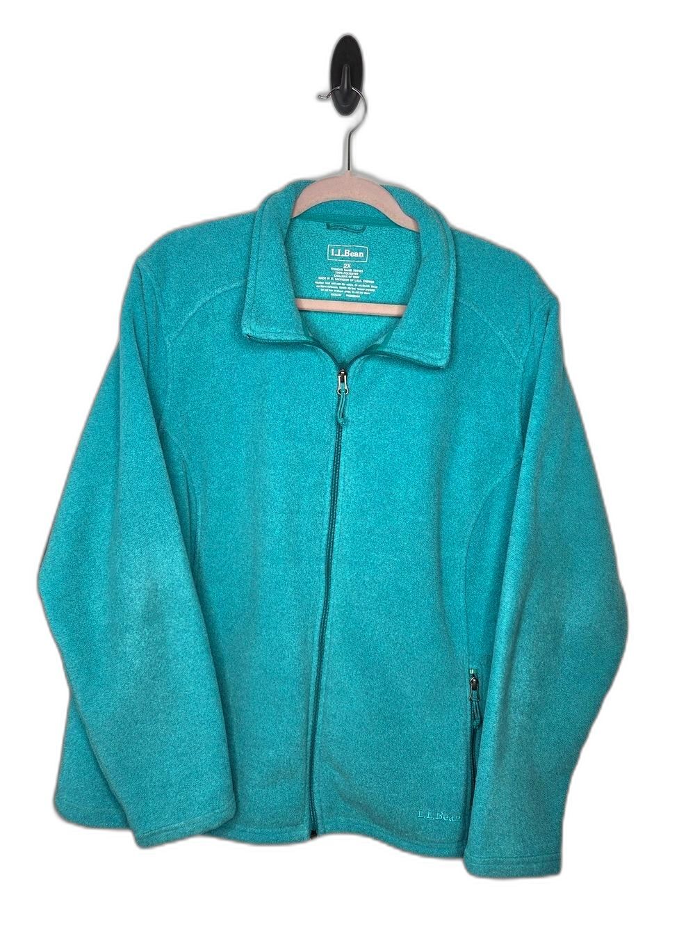 L.L. Bean Women’s Teal Full-Zip Fleece Jacket